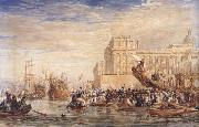 David Cox, Embarkation of His Majesty George IV from Greenwich (mk47)
